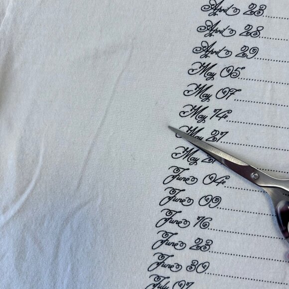 Gracie Abrams Good Riddance Tour Long Sleeve Shirt Size L Off White Tour Dates - Picture 5 of 12